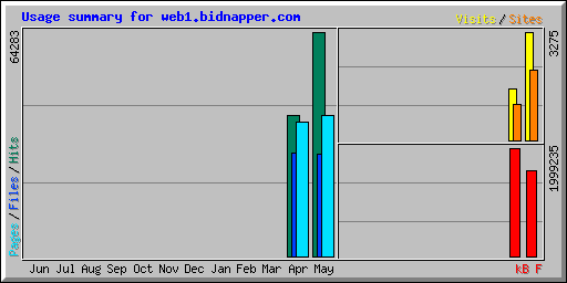 Usage summary for web1.bidnapper.com